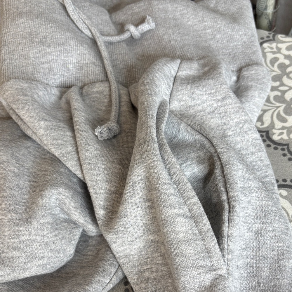 PrettyLittleThing Marl Fold Over Track Pants Gray - Picture 10 of 11